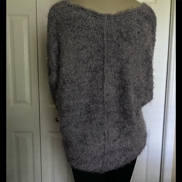 Free People women’s size small Icing Falling Star Pullover Purple Fuzzy Sweater - Picture 13 of 16